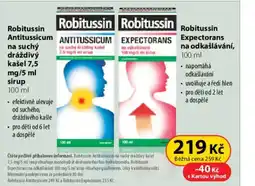 Dr. Max Robitussin antitussicum antitussicum expectorans nabídka