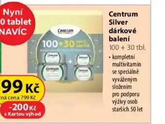 Dr. Max Centrum Silver dárkové balení 100+30 tbl. nabídka