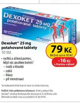 Dr. Max Dexoket® 25 mg potahované tablety nabídka