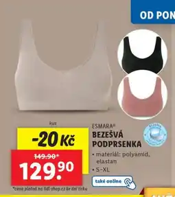 Lidl ESMARAⓇ Bezešvá podprsenka nabídka