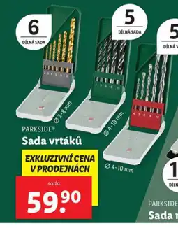 Lidl PARKSIDE Sada vrtáků nabídka