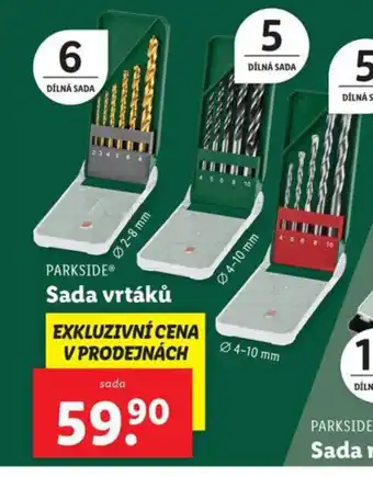 Lidl PARKSIDE Sada vrtáků nabídka