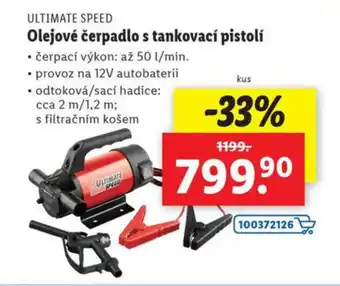 Lidl ULTIMATE SPEED Olejové čerpadlo s tankovací pistolí nabídka