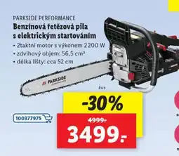 Lidl PARKSIDE PERFORMANCE Benzínová řetězová pila s elektrickým startováním nabídka