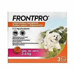 Benu FRONTPRO antiparazitární žvýkací tablety pro psy (2−4 kg) 3 tablety nabídka