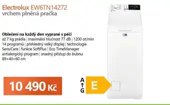 Expert ELECTROLUX EW6TN14272 vrchem plněná pračka nabídka