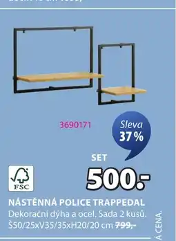 JYSK Nástěnná Police trappedal nabídka