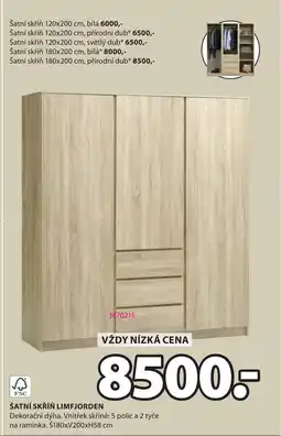 JYSK Šatní skříň Limfjorden nabídka