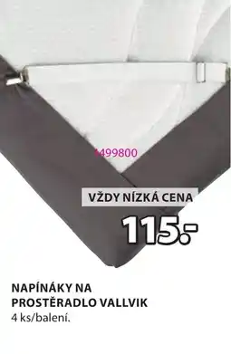 JYSK Napínáky na prostěradlo Vallvik nabídka