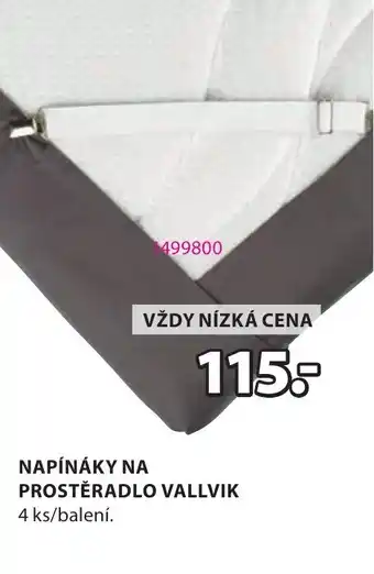 JYSK Napínáky na prostěradlo Vallvik nabídka