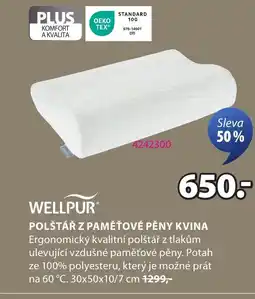 JYSK Polštář z paměťové pěny Kvina nabídka