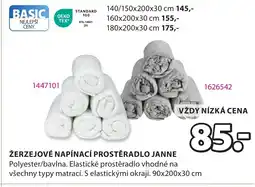 JYSK Žerzejové napínací prostěradlo Janne nabídka