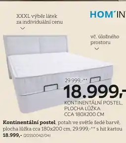 XXXLutz Kontinentální postel nabídka