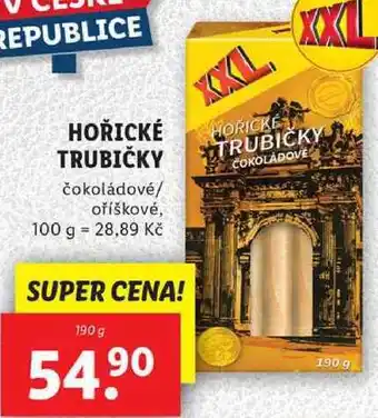 Lidl HOŘICKÉ TRUBIČKY, 190 g nabídka