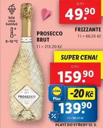 Lidl PROSECCO BRUT, 0,75 l nabídka