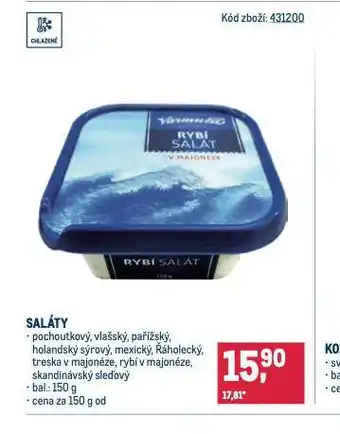 Makro Pochoutkový salát nabídka