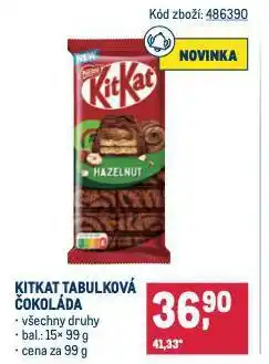 Makro Kitkat tabulková čokoláda nabídka