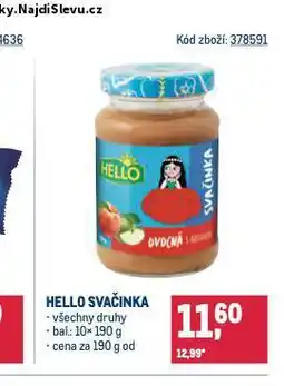 Makro Hello svačinka nabídka