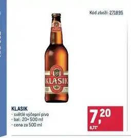 Makro Pivo klasik nabídka