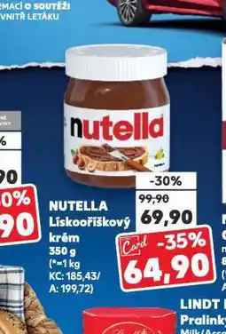 Kaufland Nutella nabídka