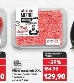 Kaufland Mleté maso mix nabídka