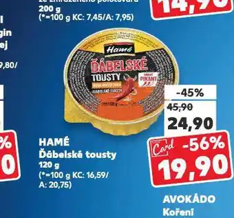 Kaufland Hamé ďábelské tousty nabídka