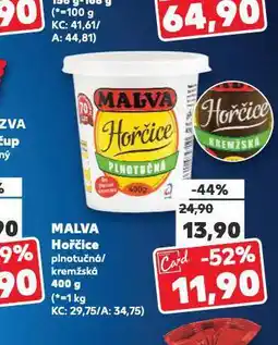 Kaufland Malva hořčice nabídka