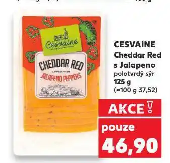 Kaufland Cesvaine cheddar red s jalapeno nabídka