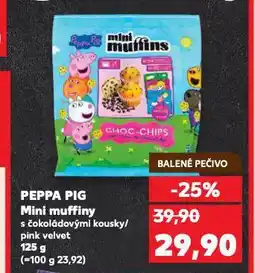 Kaufland Peppa pig mini muffiny nabídka