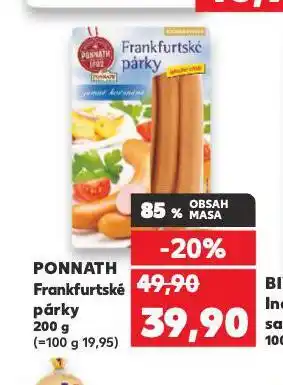 Kaufland Frankfurtské párky nabídka