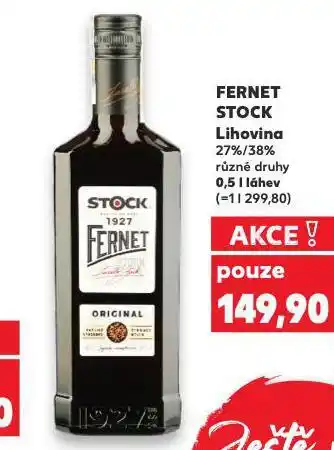 Kaufland Fernet stock nabídka