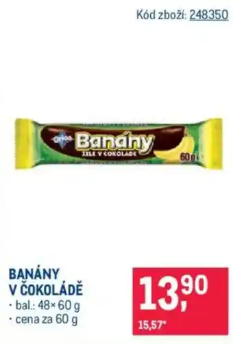 Makro Banány v čokoládě nabídka