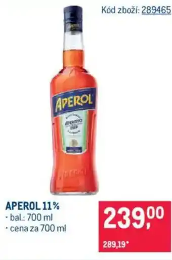 Makro APEROL 11% nabídka