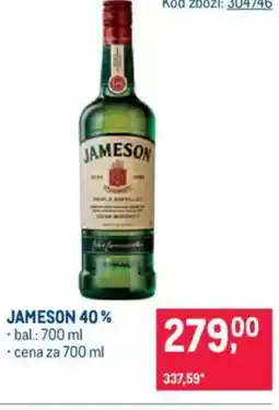 Makro JAMESON 40% nabídka