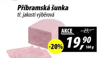 ZEMAN Příbramská šunka tř. jakosti výběrová, 100 g nabídka