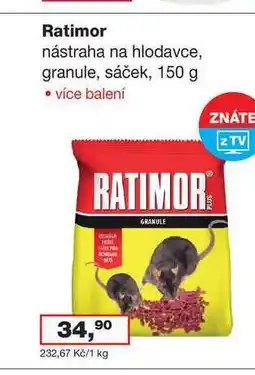 Ráj drogerie Ratimor nástraha na hlodavce, granule, sáček, 150 g nabídka