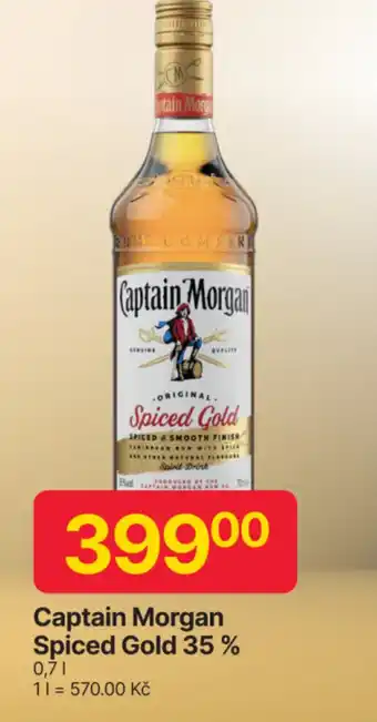 Hruška Captain Morgan Spiced Gold 35% nabídka