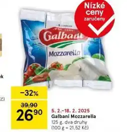 Tesco Mozzarella nabídka