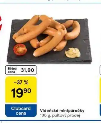 Tesco Vídeňské minipárečky nabídka