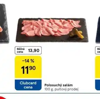 Tesco Polosuchý salám nabídka