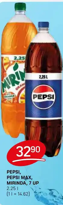 Flop PEPSI MAX, MIRINDA, 7 UP nabídka