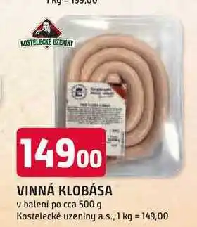 Trefa Vinná klobása 500g nabídka