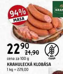 Terno Krahulecká klobása 100g nabídka