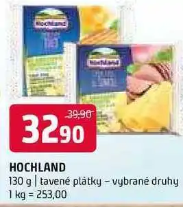 Terno Hochland 130 g tavené plátky vybrané druhy nabídka