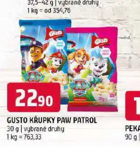 Terno Gusto křupky paw patrol nabídka