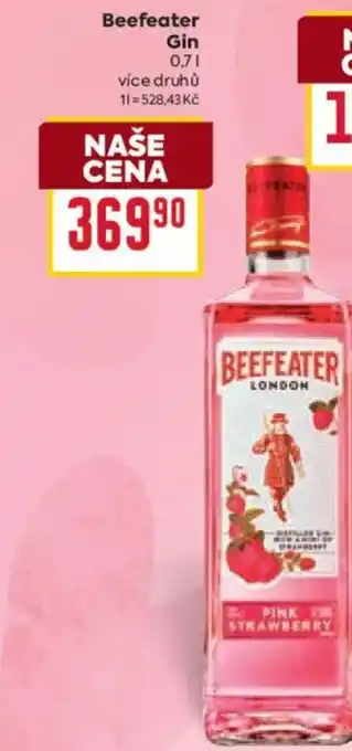 Billa Beefeater Gin nabídka