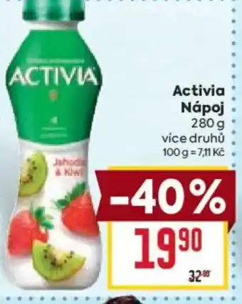 Billa Activia Nápoj nabídka