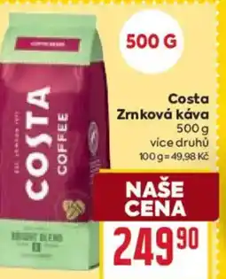 Billa Costa Zrnková káva nabídka