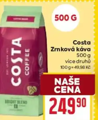 Billa Costa Zrnková káva nabídka