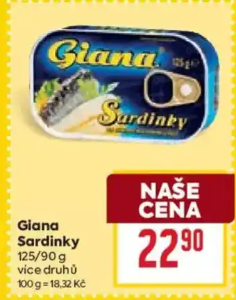 Billa Giana Sardinky nabídka